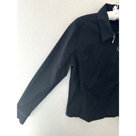 HARLEY DAVIDSON | Black Zip Up Jacket Cycle Queen Wings Logo Biker | Medium - Picture 3 of 7